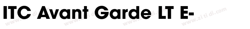 ITC Avant Garde LT E字体转换